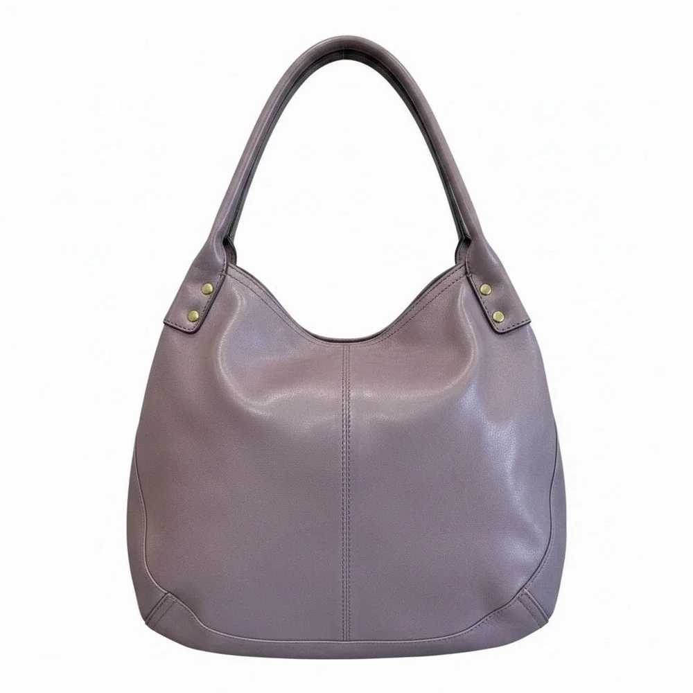 Access  Liz Claiborne Lavender Hobo Bag Faux Leather Y2K